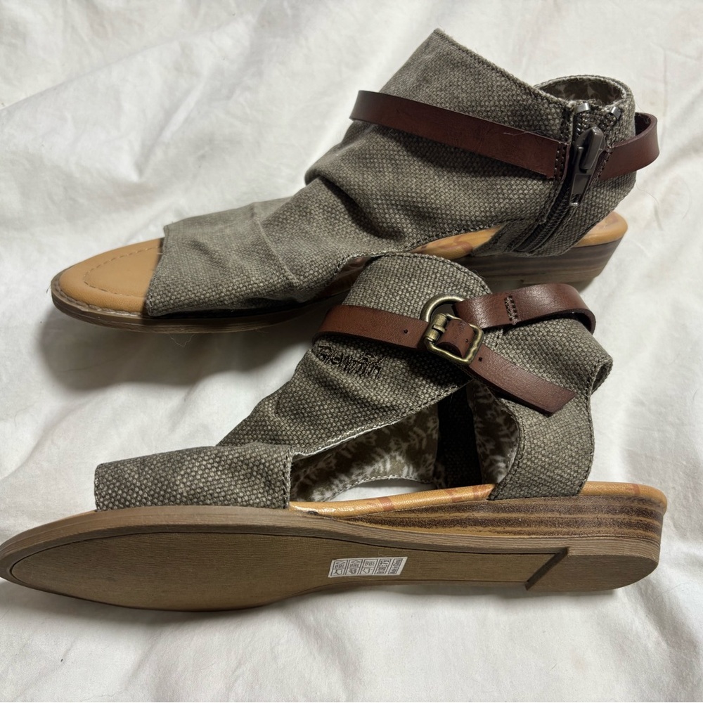 Blowfish Tan and Brown Sandals